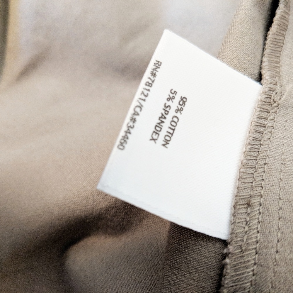 Eileen Fisher Beige Cotton Snap Utility Jacket Size Medium - Picture 5 of 5